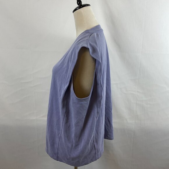 Athleta Seasoft Tank Sweatshirt XL Dusk Purple Drop Sleeve - Picture 5 of 10